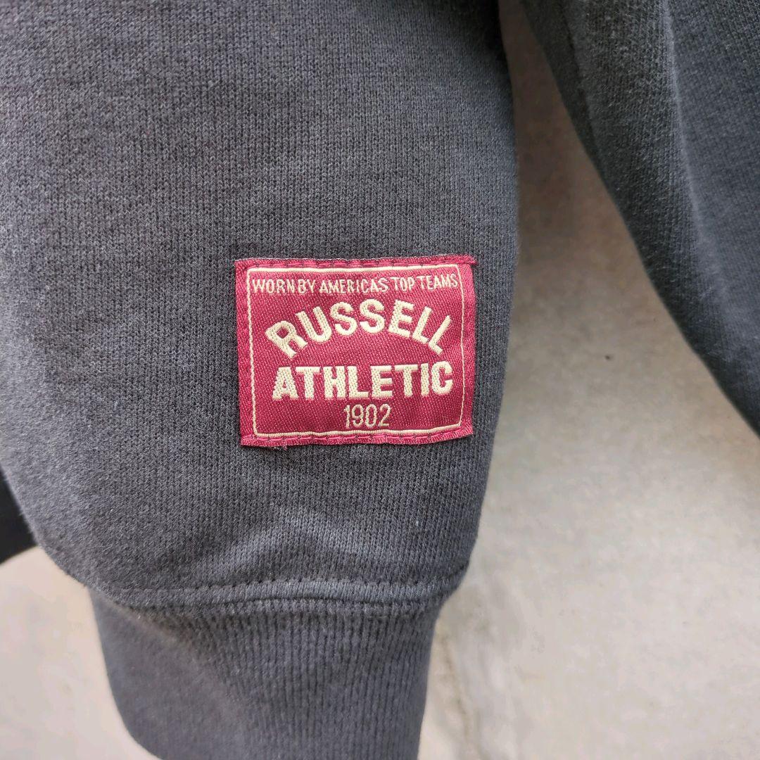 90s USA製 Russell Black Half Zip Sweat