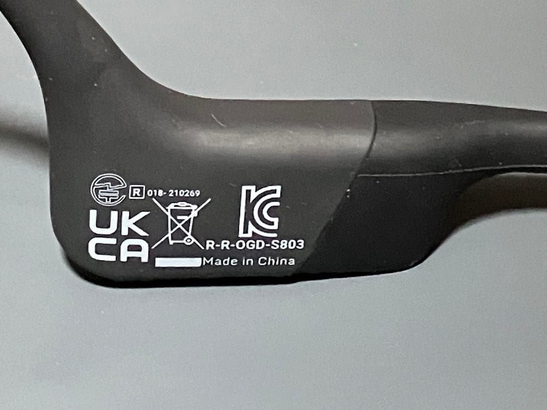 SHOKZ OPENRUN MINI 骨伝導イヤホン 黒