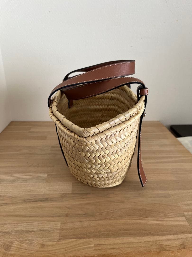 LOEWE かごバッグ ストロー ナチュラル