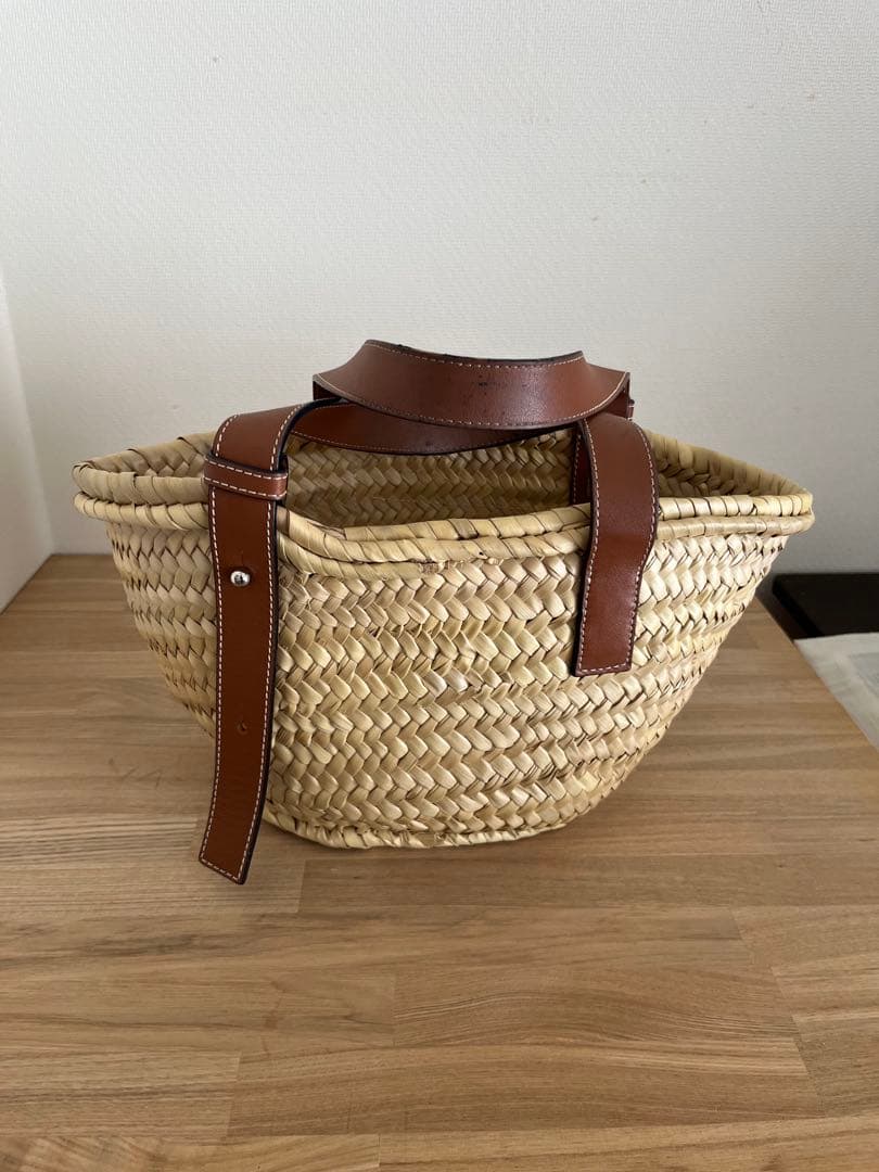 LOEWE かごバッグ ストロー ナチュラル
