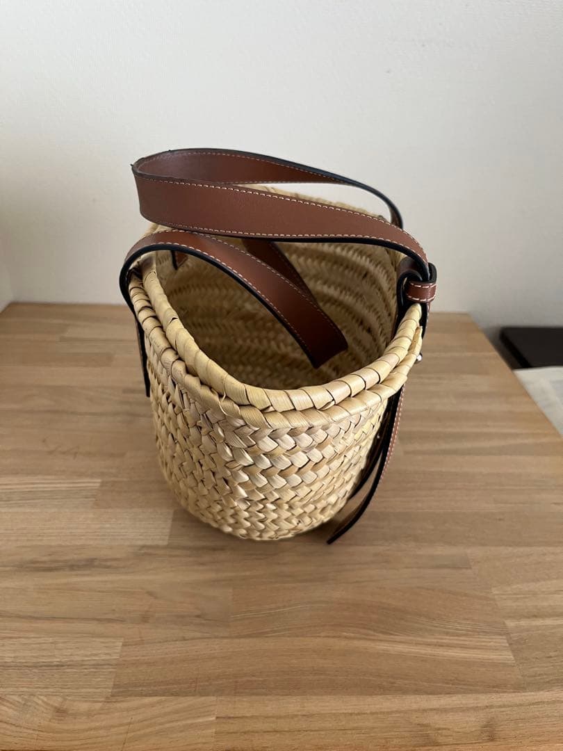 LOEWE かごバッグ ストロー ナチュラル