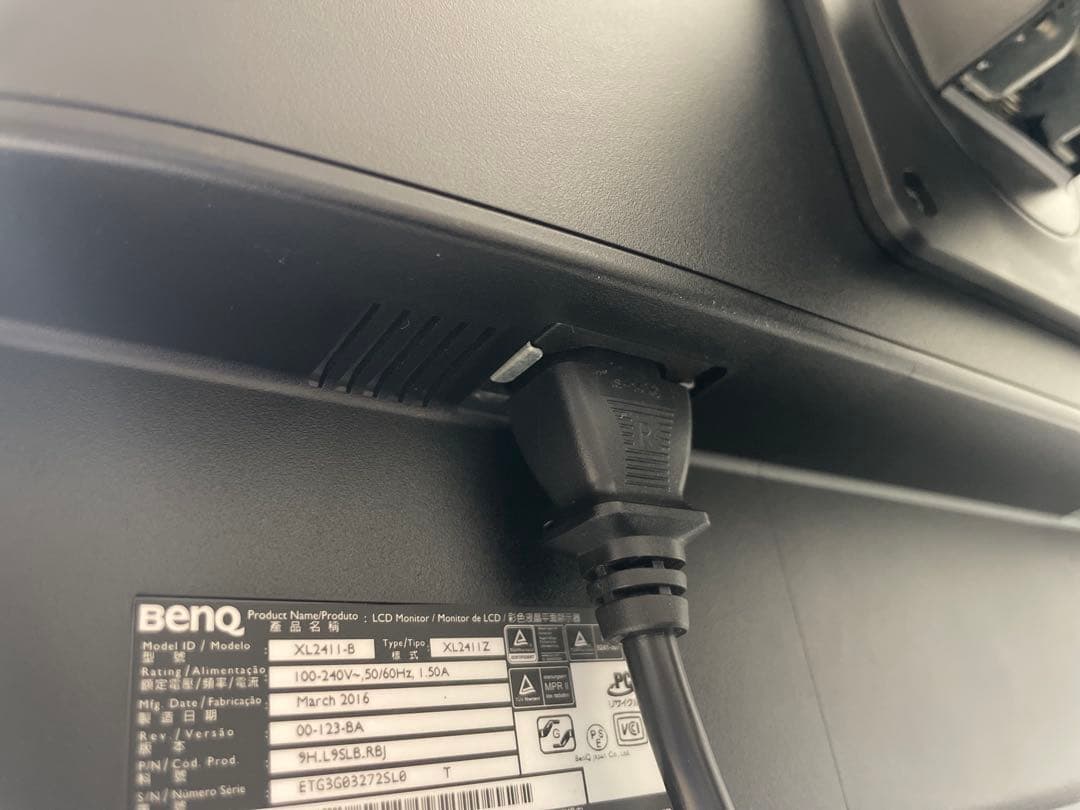 BenQ xl2411z ディスプレイ