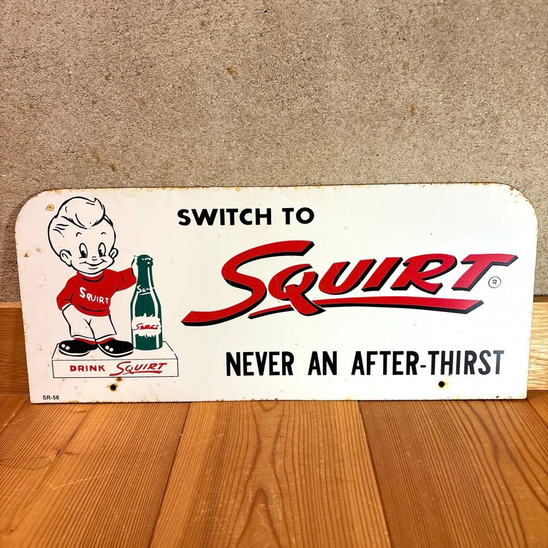 1958年　スクアートボーイ　看板　ストアディスプレイ　ラックトッパー　サイン