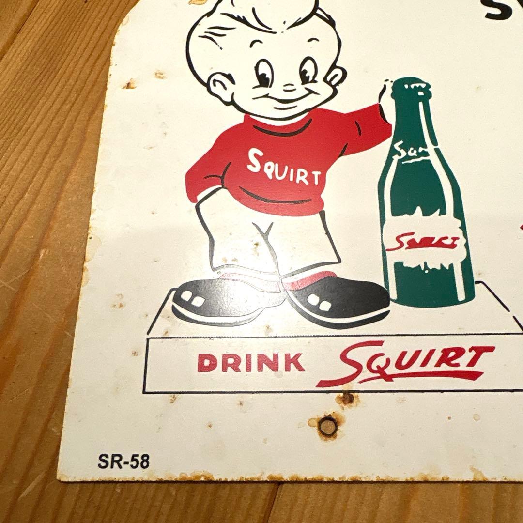 1958年　スクアートボーイ　看板　ストアディスプレイ　ラックトッパー　サイン