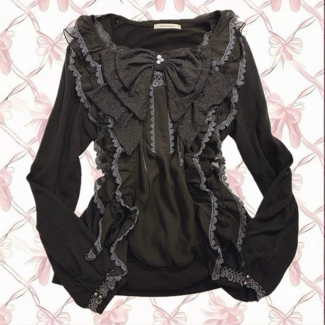 axes femme セット売 姫カジ ビッグリボン グランジ ダークコア 平成