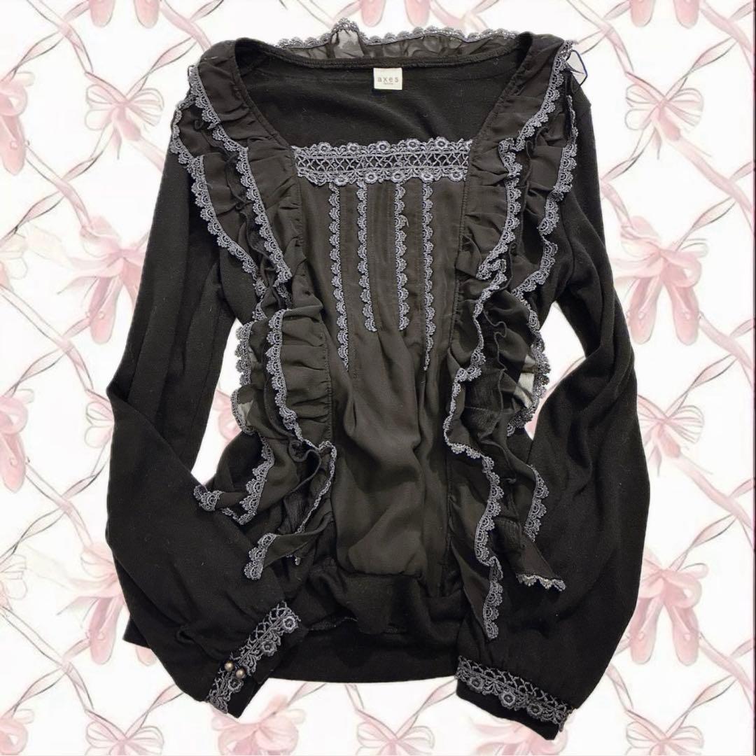 axes femme セット売 姫カジ ビッグリボン グランジ ダークコア 平成