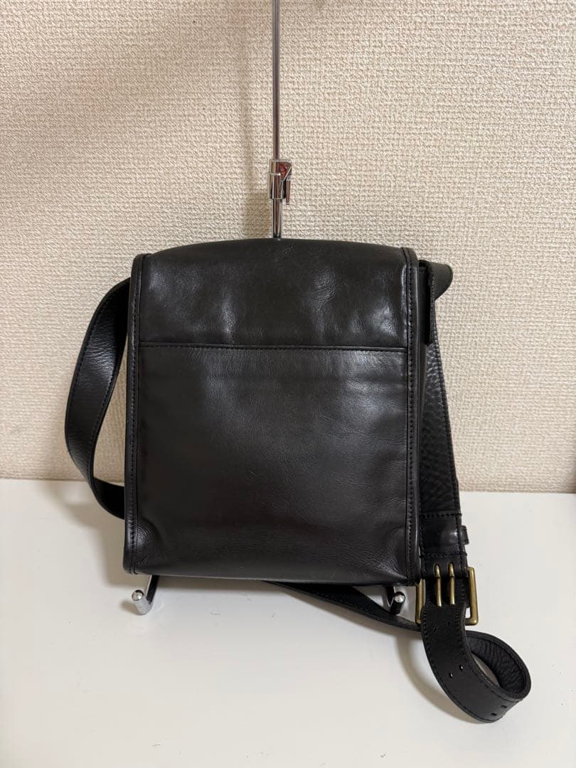 ソメスサドル 本革 ショルダーバッグ 斜め掛け フラップ メンズ