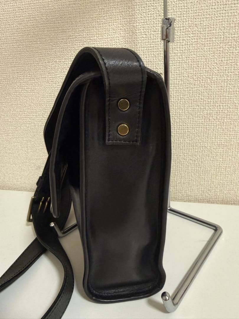 ソメスサドル 本革 ショルダーバッグ 斜め掛け フラップ メンズ