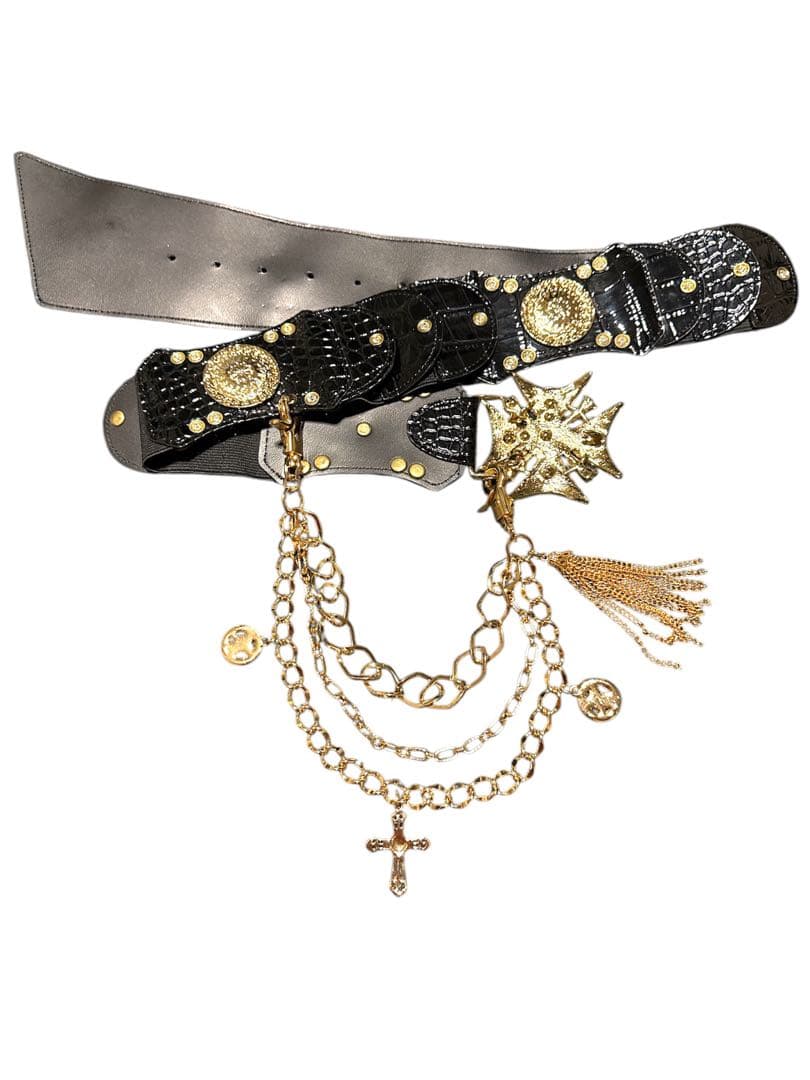 ⭐︎激レア⭐︎ 【美品】 d.i.a.　ゴールドカラー結晶バックルベルト 平成ギャル