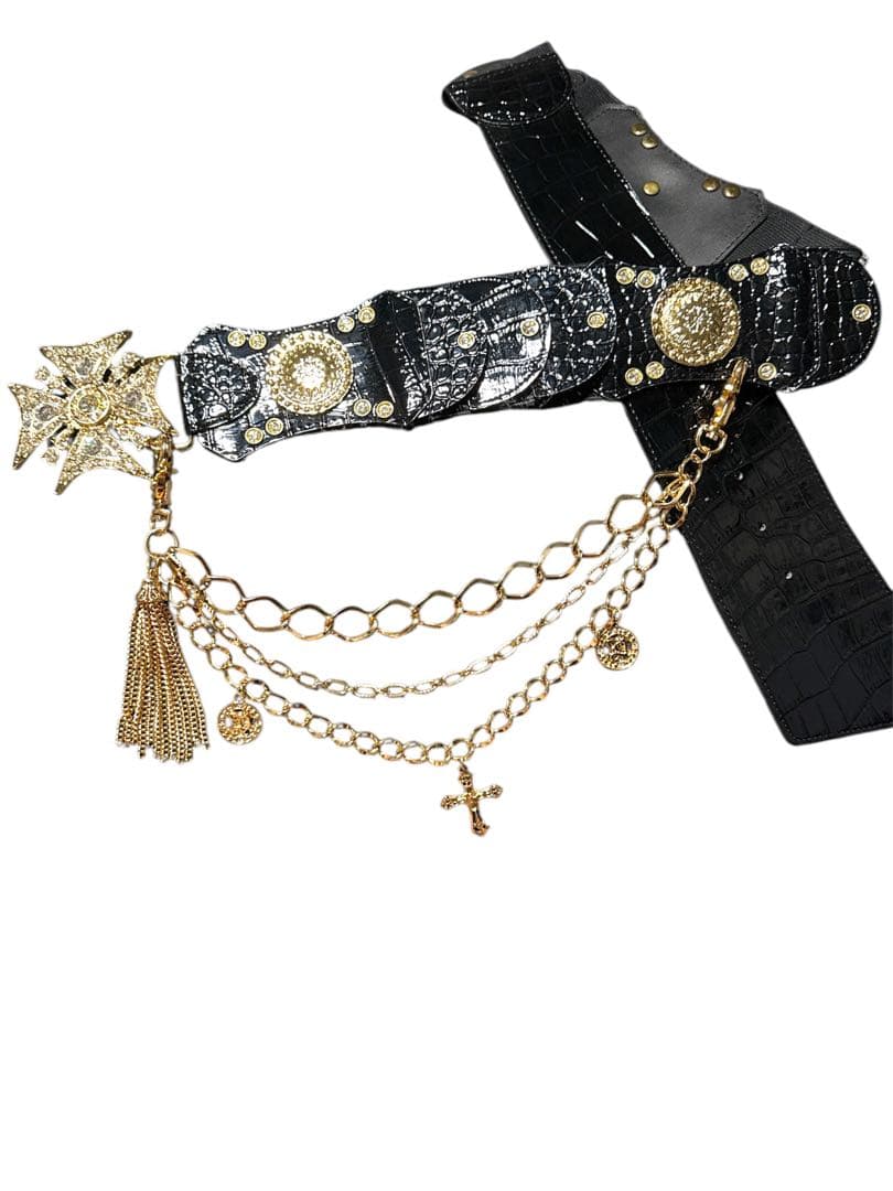 ⭐︎激レア⭐︎ 【美品】 d.i.a.　ゴールドカラー結晶バックルベルト 平成ギャル