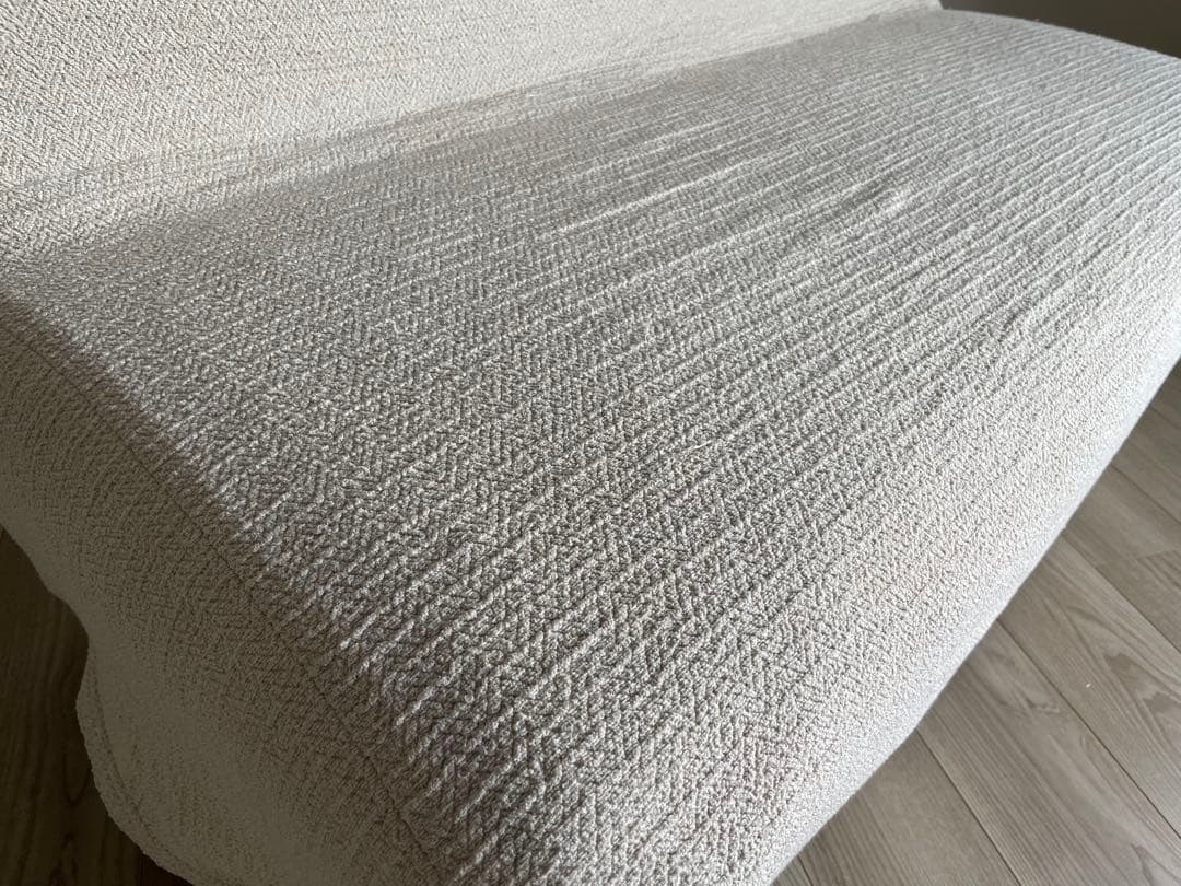 【週末限定価格】unico MANOA ベンチバックレスト ベージュ ソファ