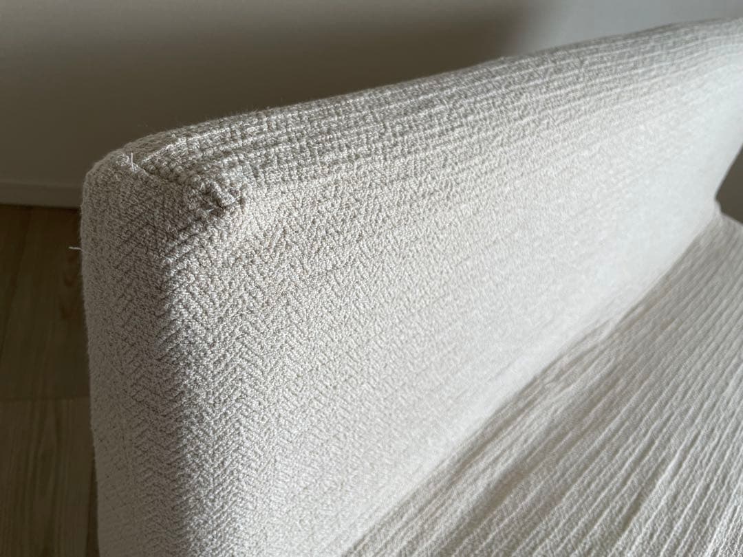 【週末限定価格】unico MANOA ベンチバックレスト ベージュ ソファ