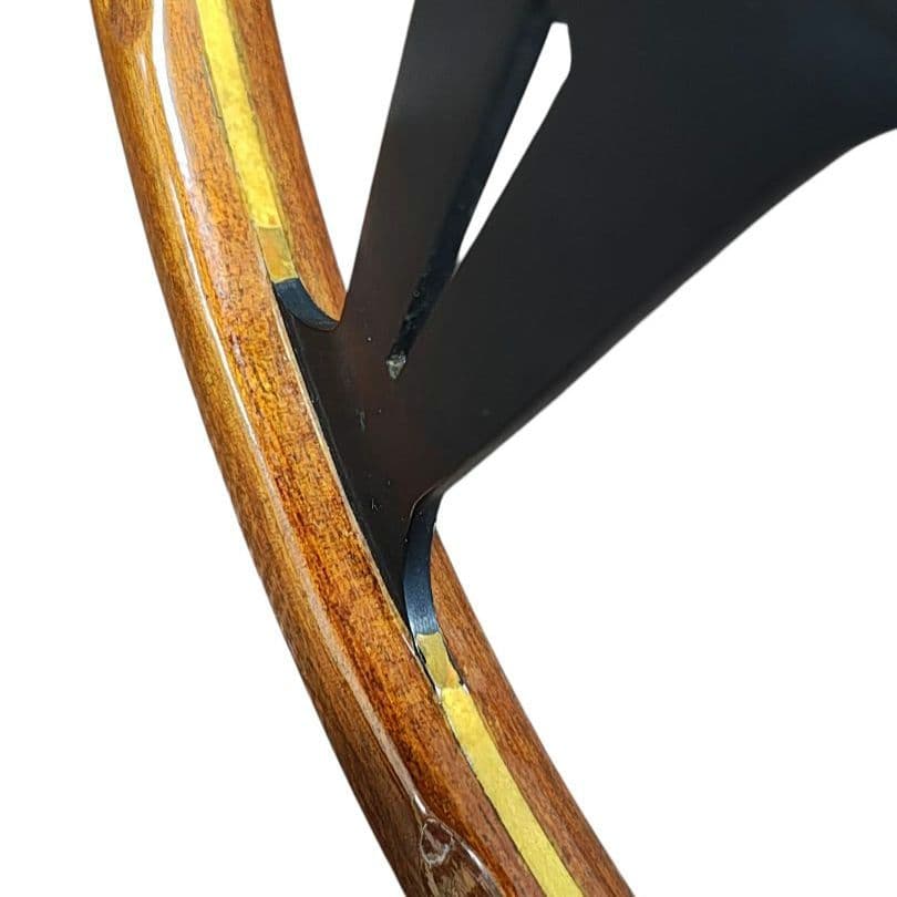 ★廃盤希少★ナルディ クラシックウッドステアリング ブラックスポーク　36.5Φ