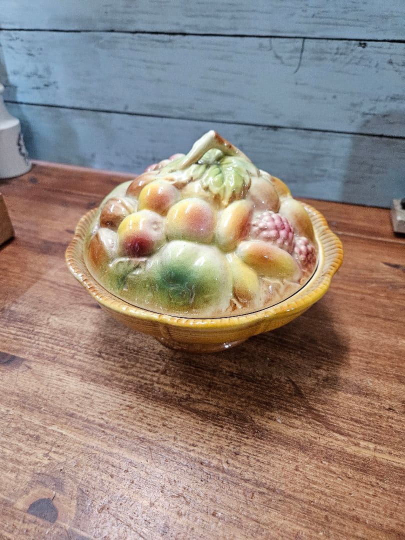 フランスアンティーク サルグミンヌ フルーツのバルボティーヌ ボンボニエール