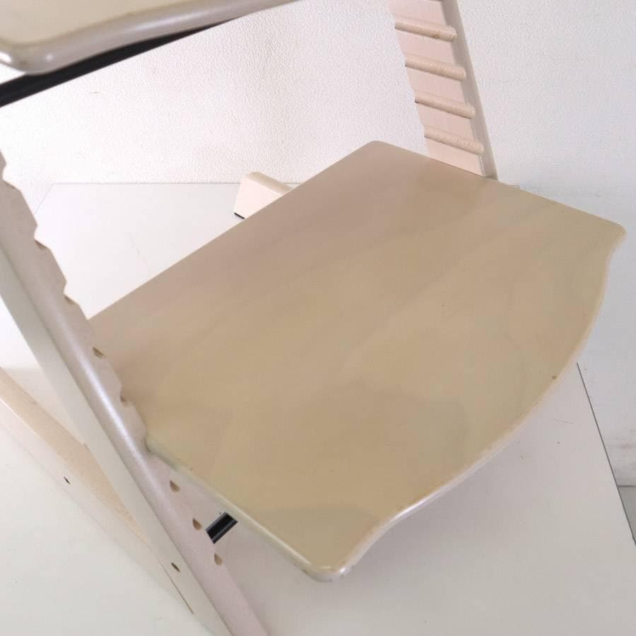 値下ストッケ トリップトラップチェア ホワイトウォッシュ 新型初期タイプ 穴なし