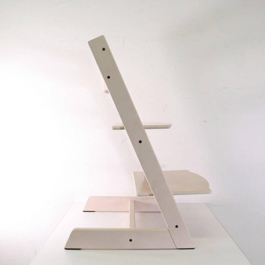 値下ストッケ トリップトラップチェア ホワイトウォッシュ 新型初期タイプ 穴なし