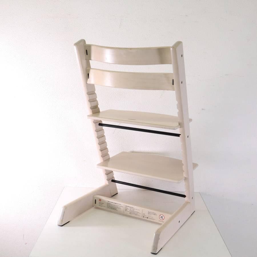 値下ストッケ トリップトラップチェア ホワイトウォッシュ 新型初期タイプ 穴なし