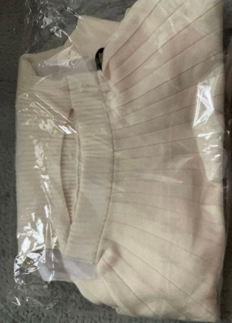 Darich ウエストオープンリボンデザインニットミニワンピース アイボリー F