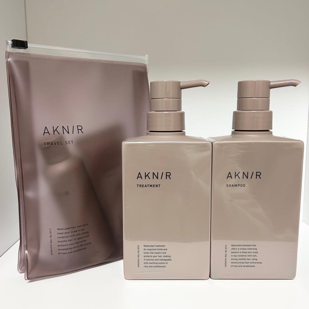 新品 アクニー 薬用ヘアシャンプー＋薬用ヘアトリートメント+トラベルセット 梨花