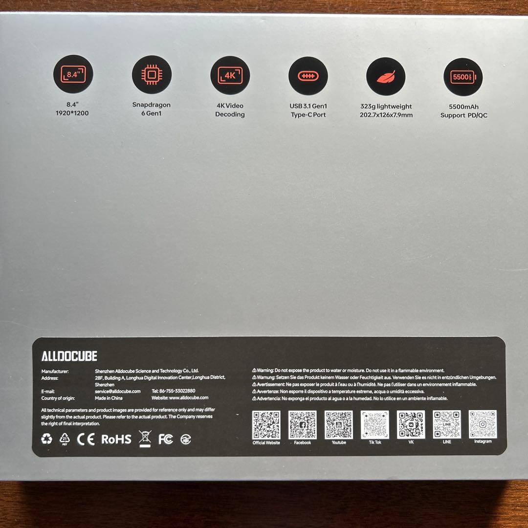 ALLDOCUBE iPlay60ｍini Turbo タブレット