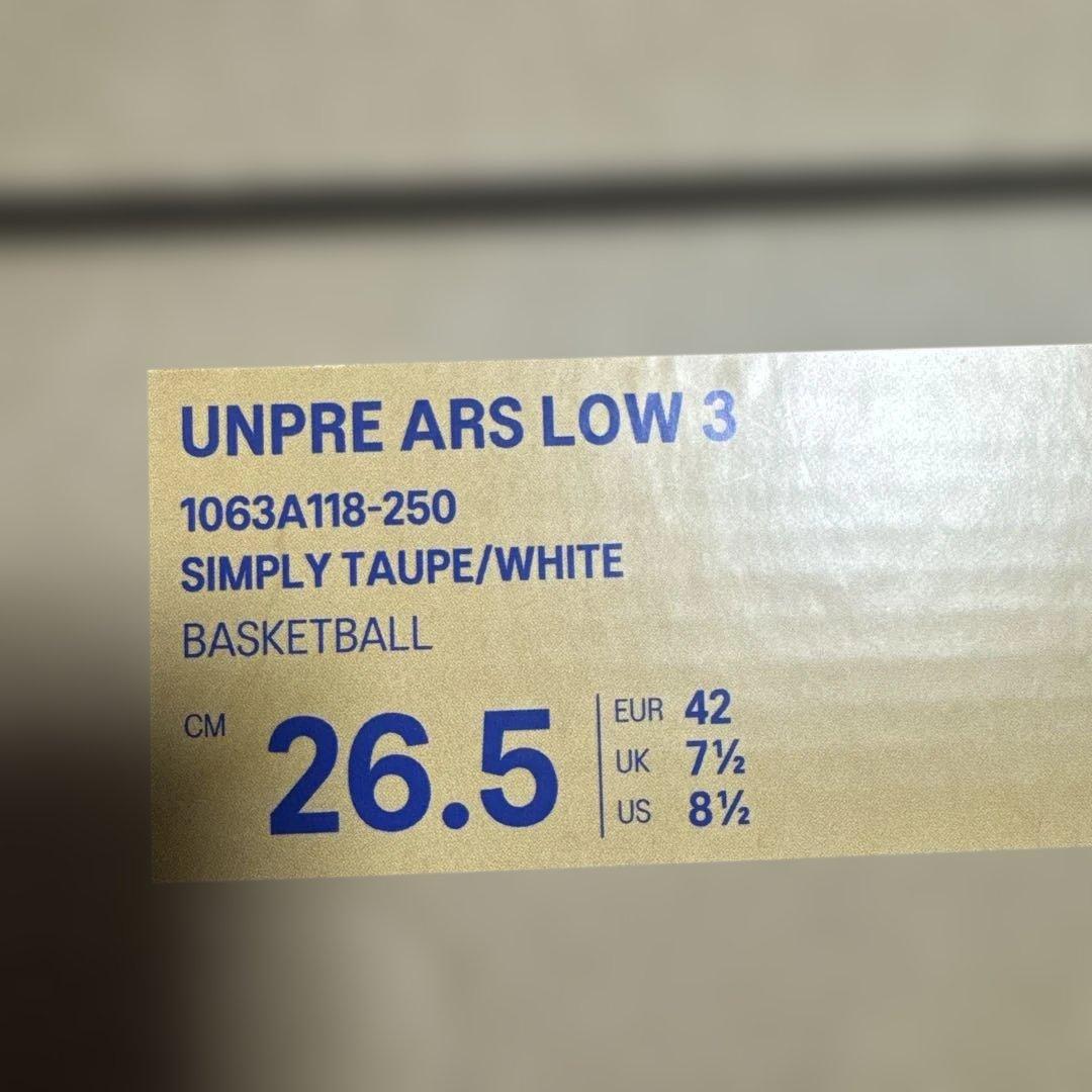 シューズ(男性用) ballaholic asics UNPRE ARS LOW3 26.5