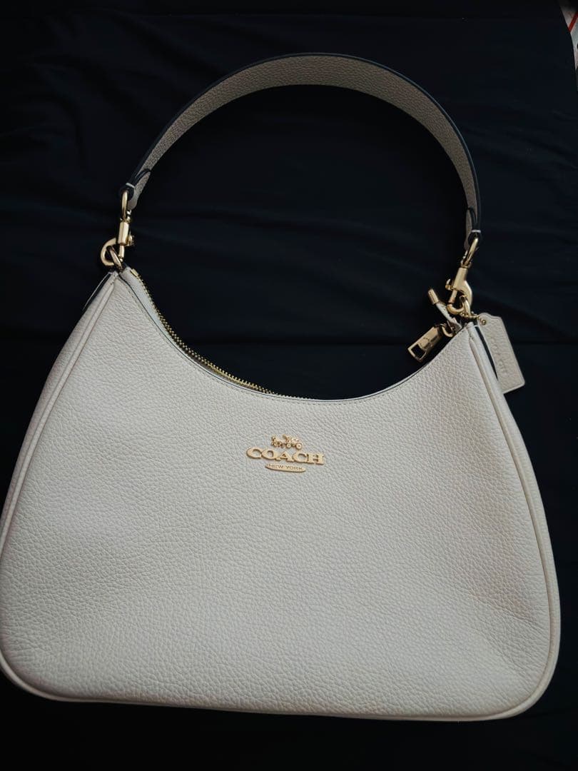 COACH ホワイトレザーバッグ