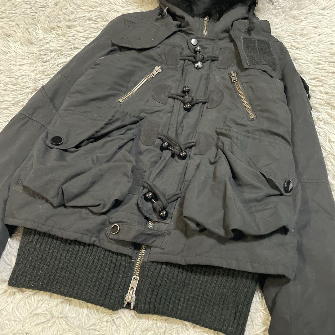 Y2K アーカイブ　グランジ SLY N-3B ファー　モッズコート　ギミック