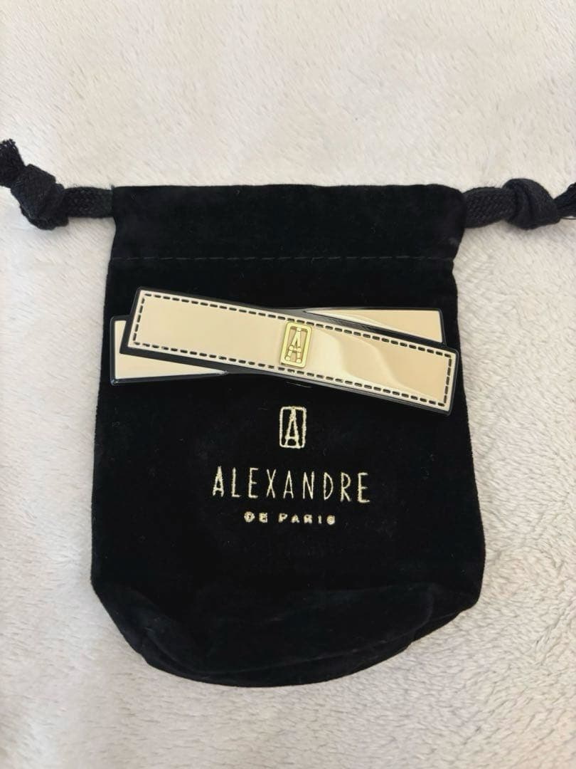 ALEXANDRE DE PARIS バレッタ ベージュ