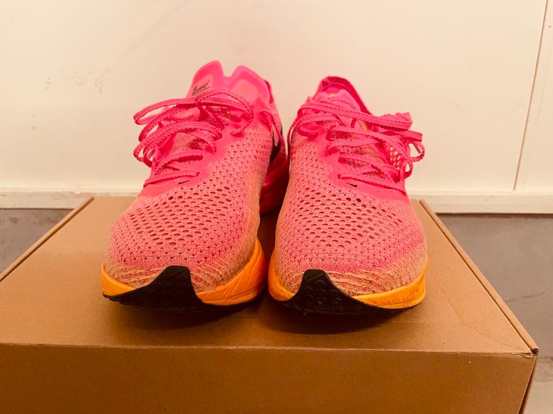Nike ZoomX vaporfly next %3ピンクシューズ　27cm