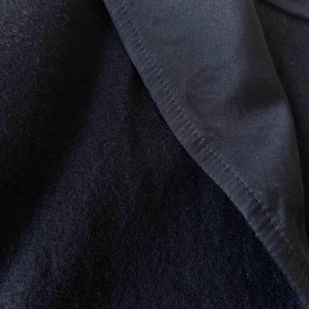 美品 アーツアンドサイエンス 日本製 縮絨ウールシルク テーラード ジャケット黒