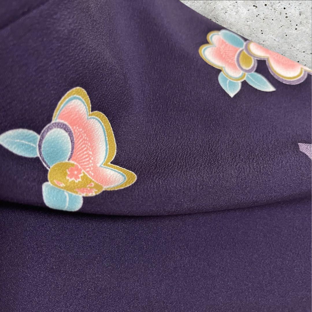 k225 飛び柄小紋 洗える着物 小紋 フルセット 身丈161裄丈68ゆったり