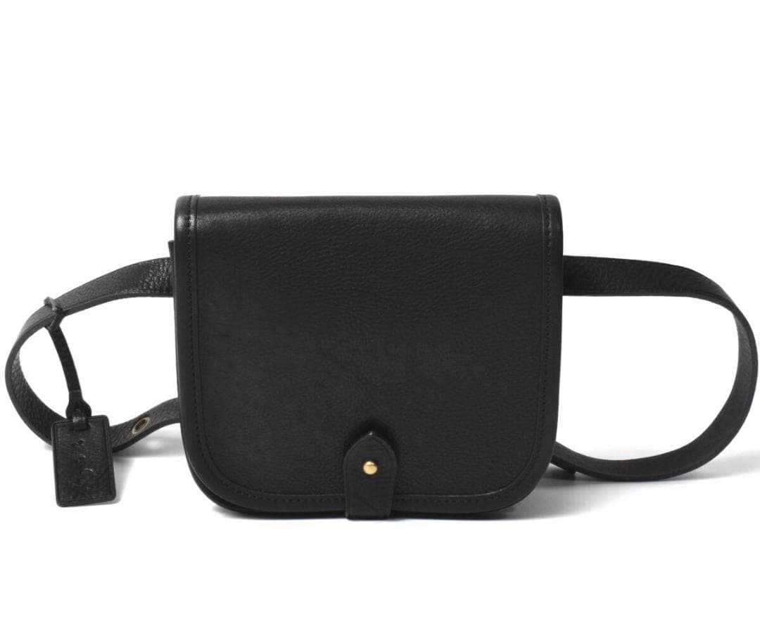 未使用 agnes b. アニエスベー レザー ウエストバッグ ブラック