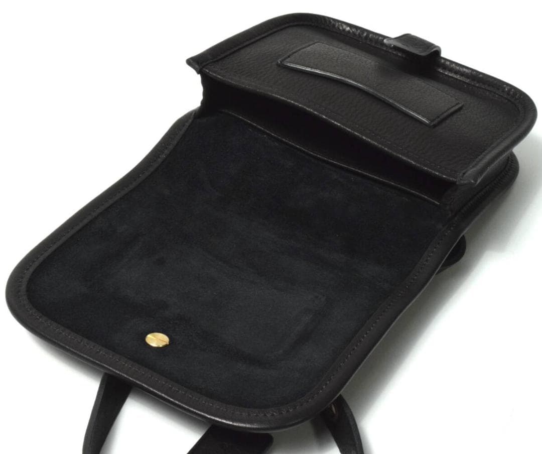 未使用 agnes b. アニエスベー レザー ウエストバッグ ブラック