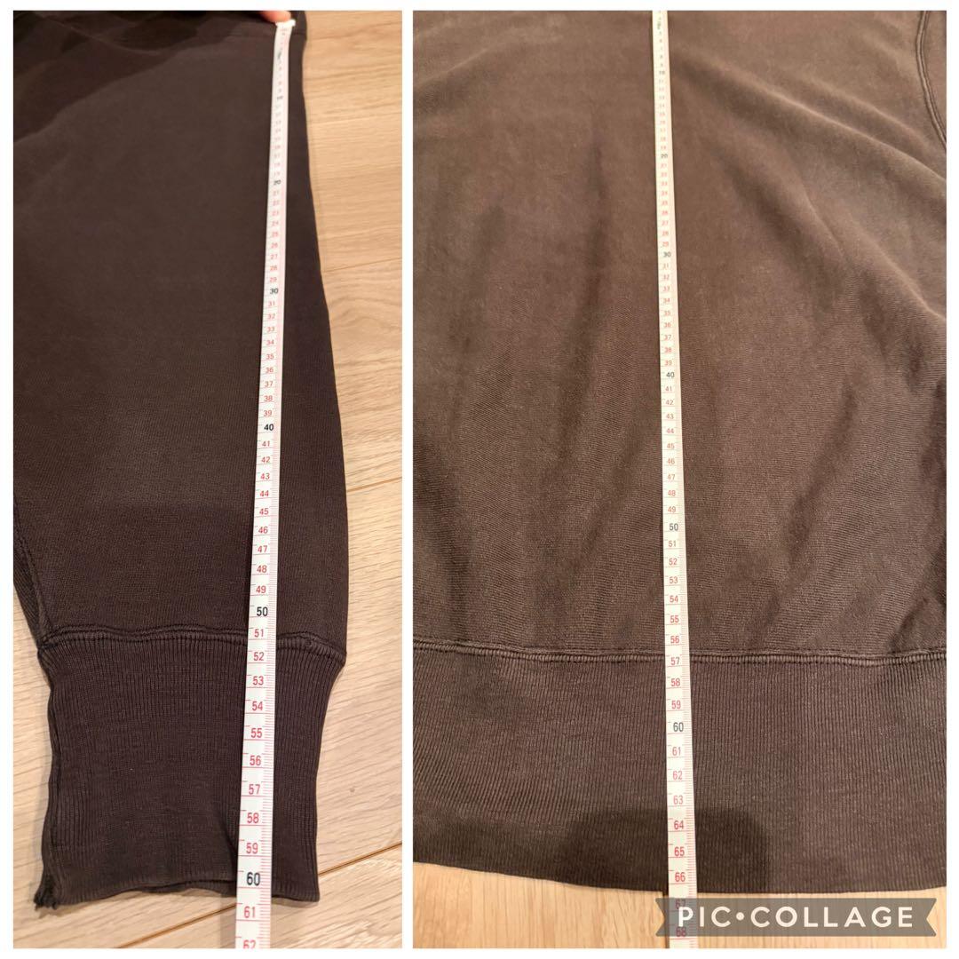 80s初期 チャンピオン 超フェード ブラック L リバースウィーブ 目無し 黒