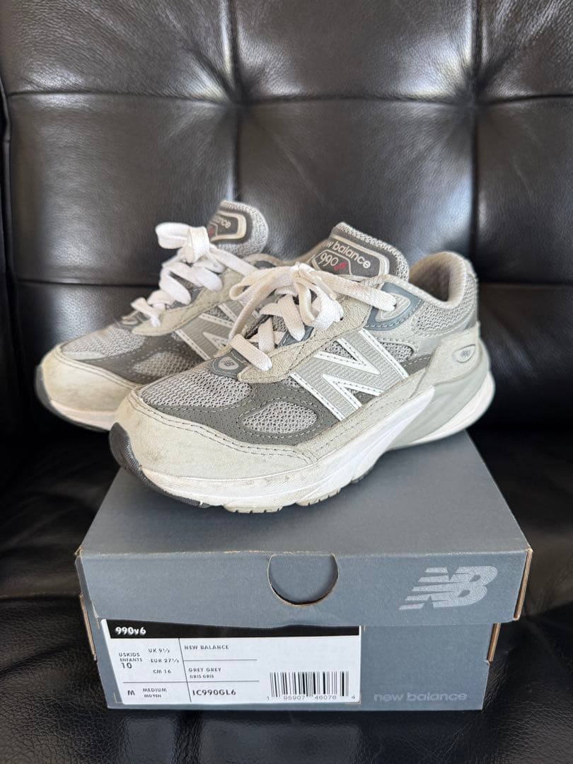 New Balance 990v6 グレー サイズ16cm 箱付き