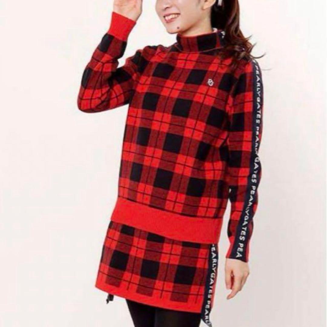 Pearly Gates レディース ゴルフウェア チェック柄 セットアップ