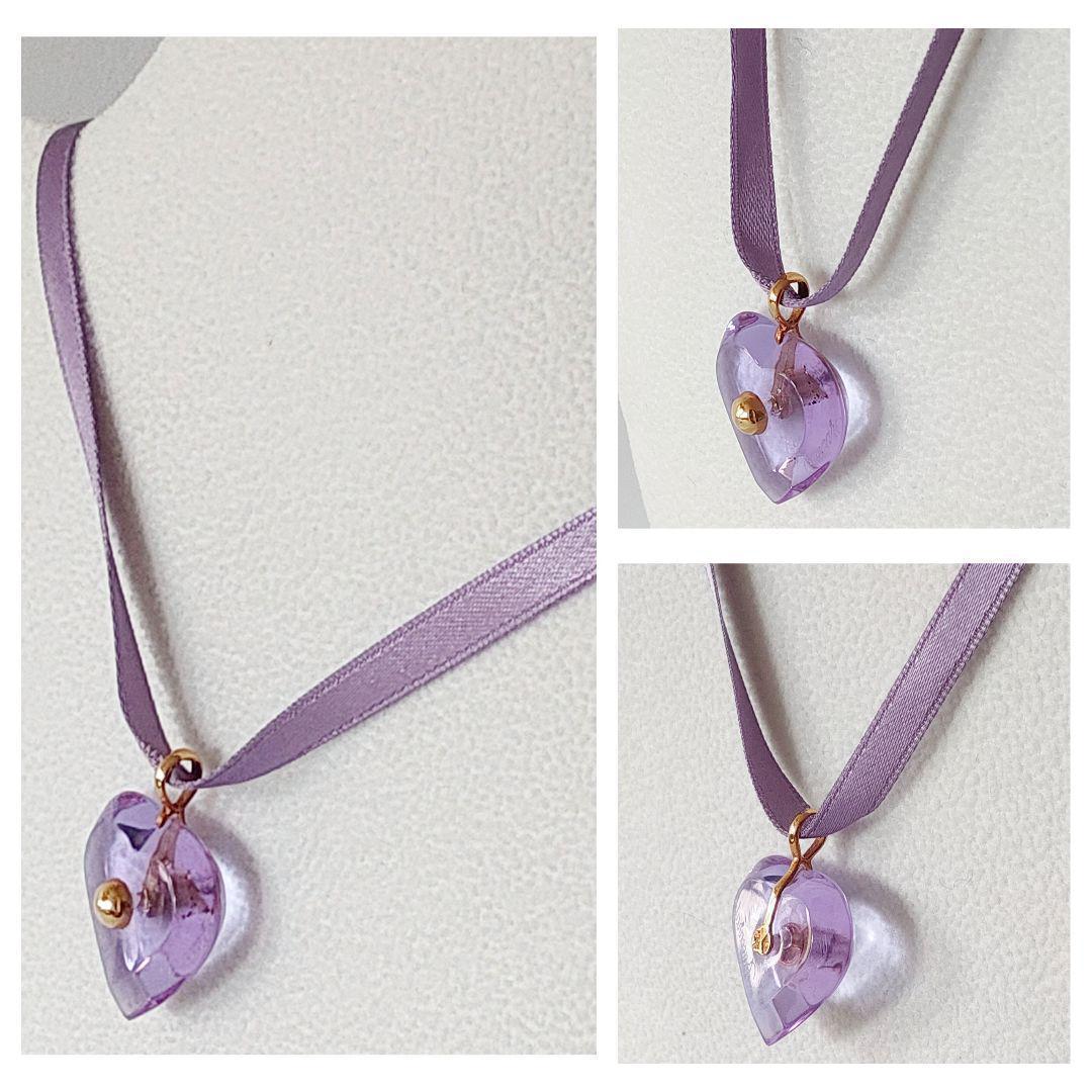 【DOM】極美品♡バカラ 750 パルム ハートネックレス チョーカー