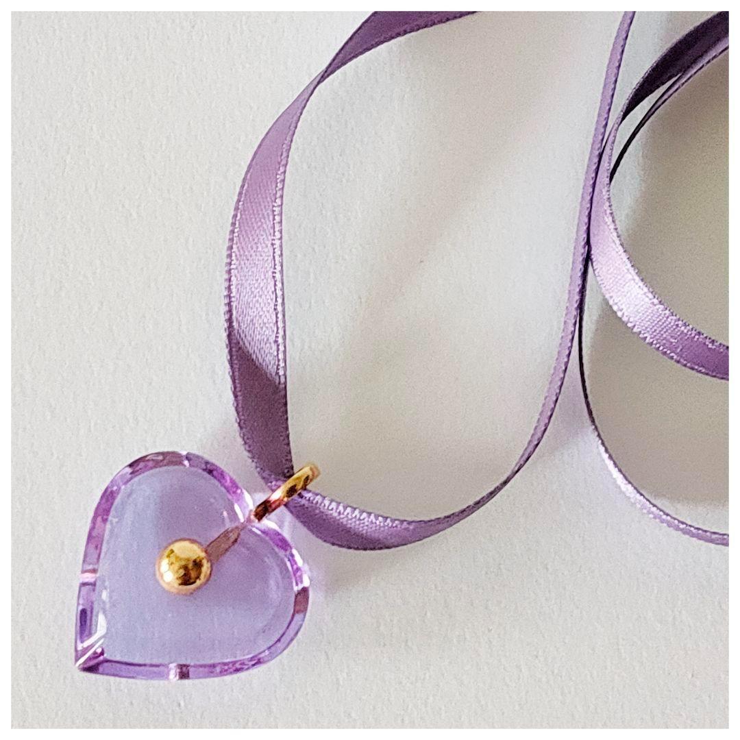 【DOM】極美品♡バカラ 750 パルム ハートネックレス チョーカー