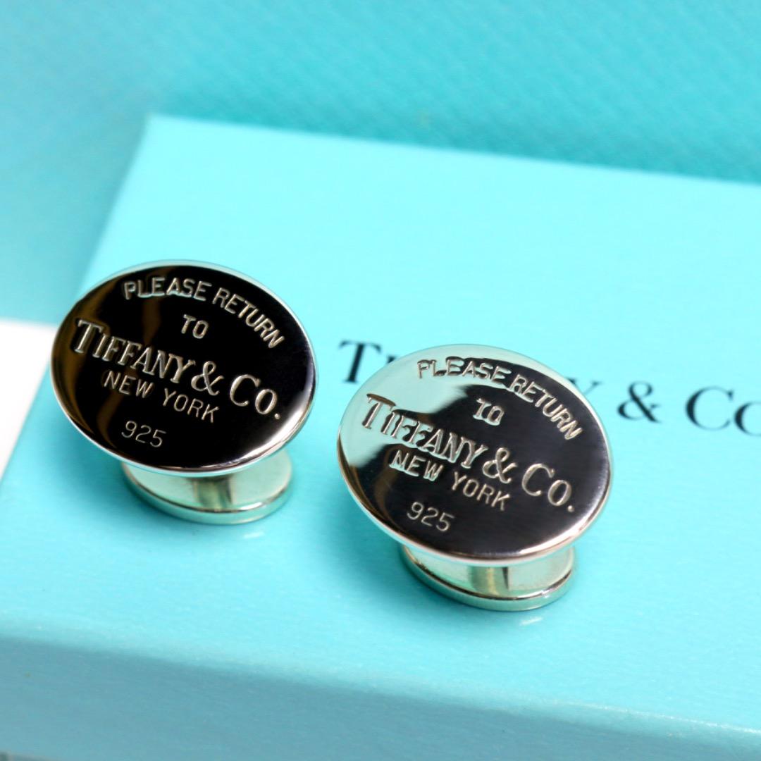新品 ティファニー　オーバル　リターントゥ　カフス　カフリンクス　Tiffany