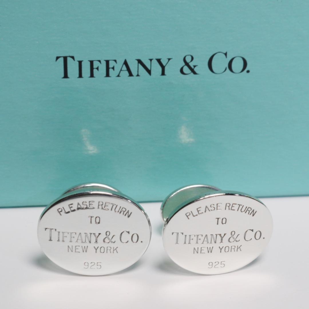 新品 ティファニー　オーバル　リターントゥ　カフス　カフリンクス　Tiffany