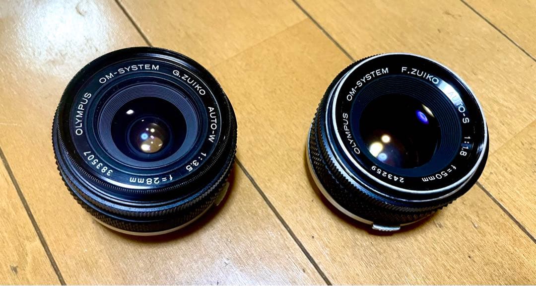 OLYMPUS OM-1 フィルムカメラ 35mm レンズ2本付き