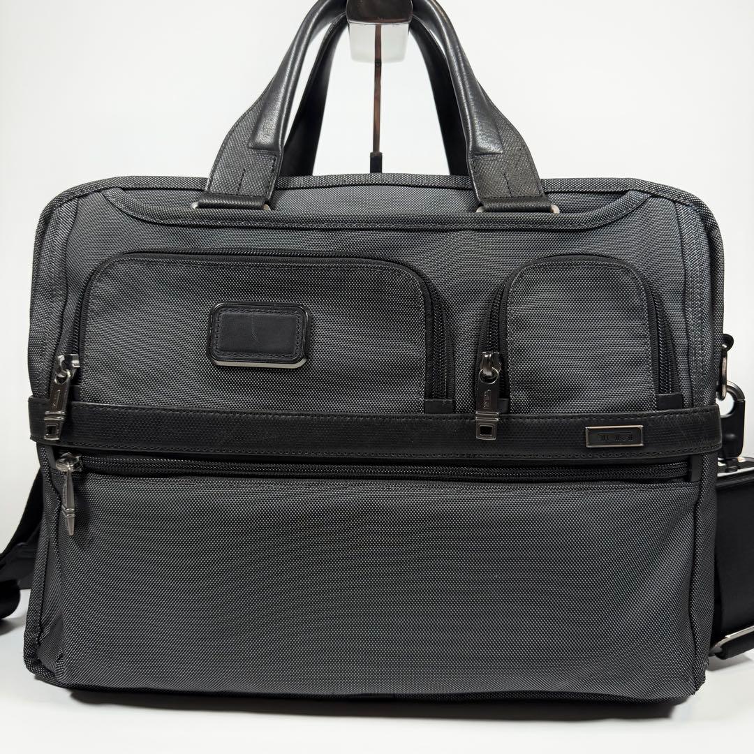 【美品】トゥミ　ビジネスバッグ　2way アルファ2 エクスパンダブル　グレー