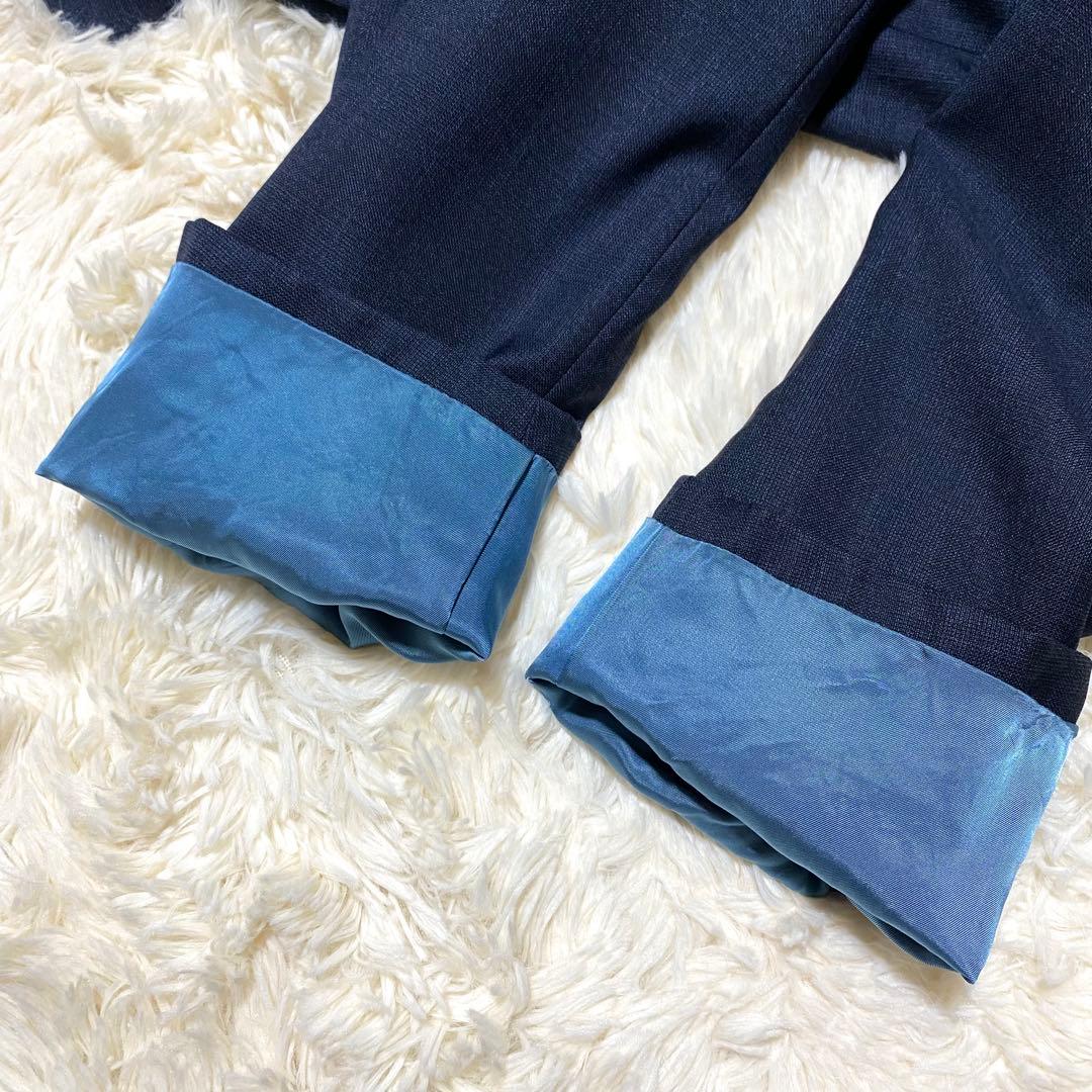 【XL】麻布テーラー ロロピアーナ★ビジネスジャケット★濃紺 スーパー130's