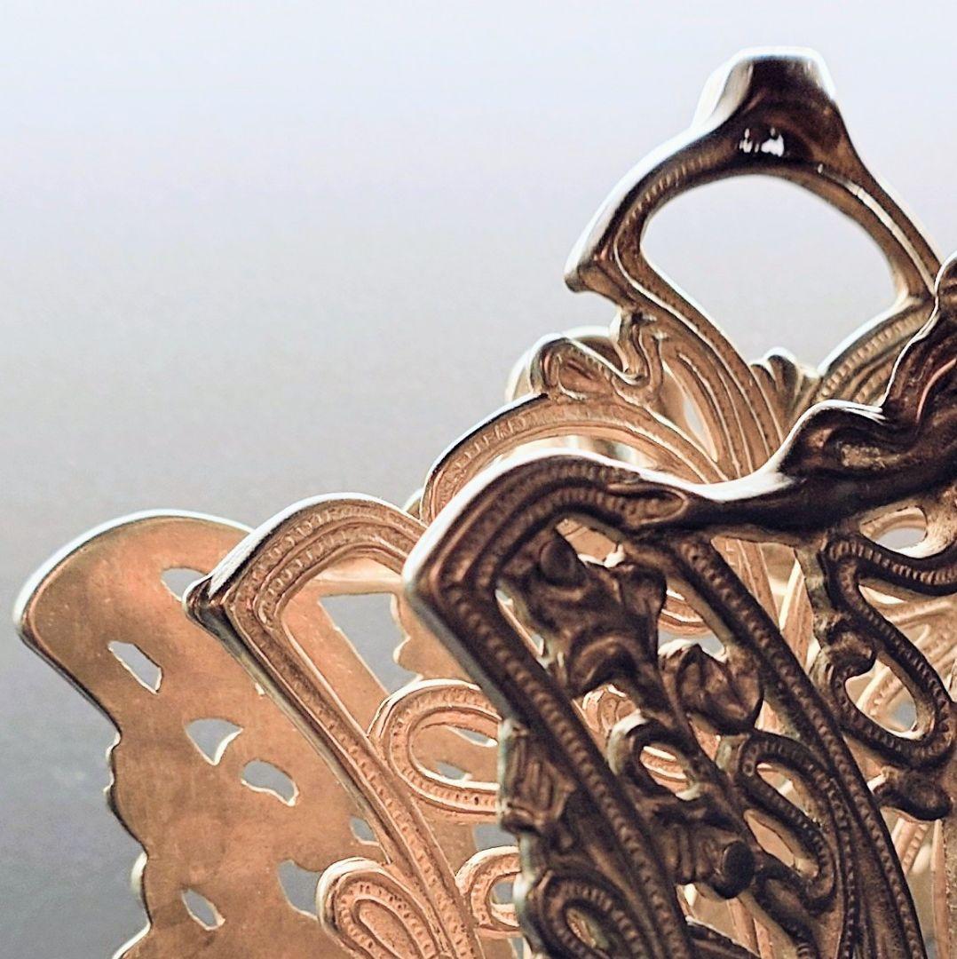 アールヌーボー風ブロンズナプキンスタンド　レターラック　アンティーク