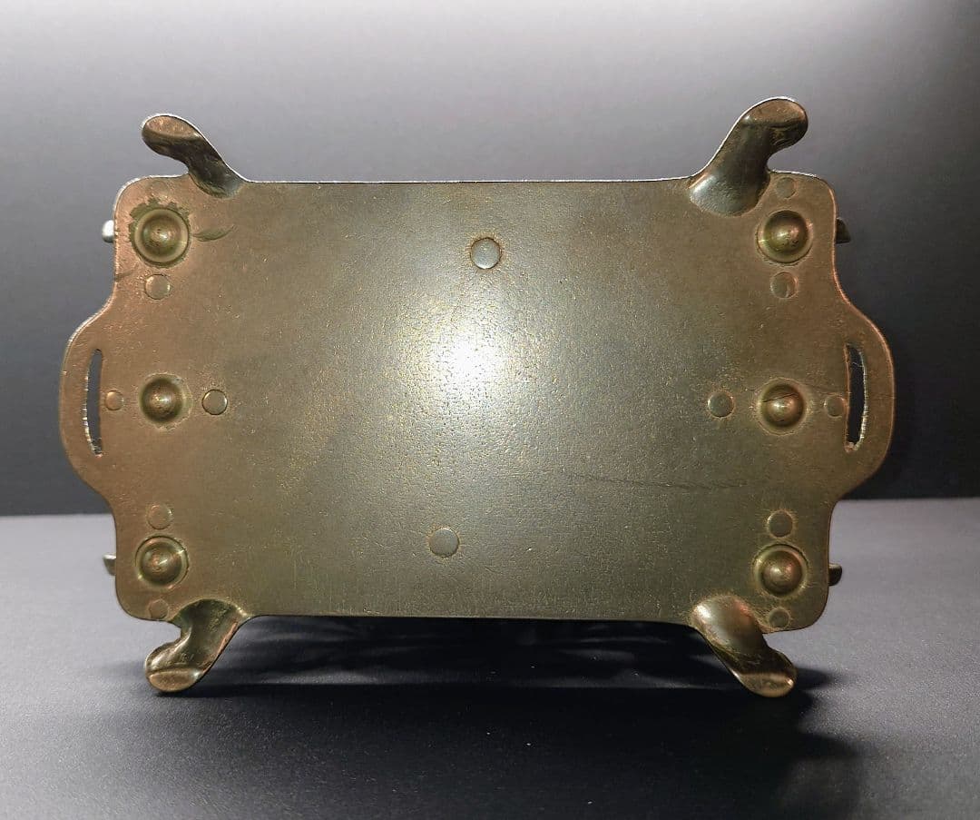 アールヌーボー風ブロンズナプキンスタンド　レターラック　アンティーク