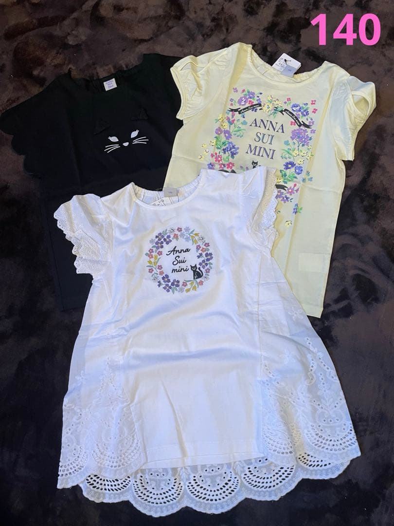 ANNA SUI mini♡猫シャツセット♡140