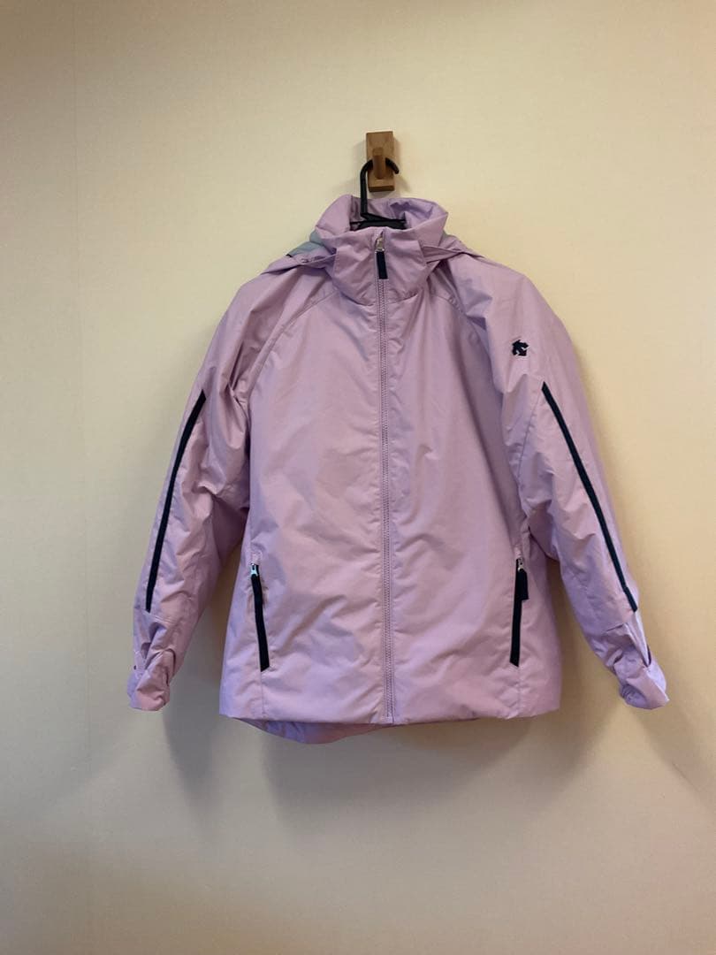 子ども用スキーウェア ピンク/ネイビー　デサント