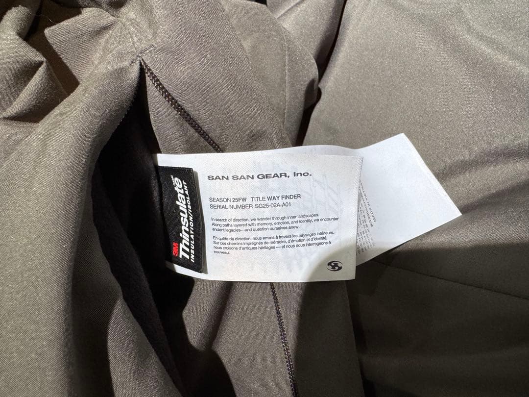 ジャケット・アウター SAN SAN GEAR REVERSIBLE PUFFER JACKET