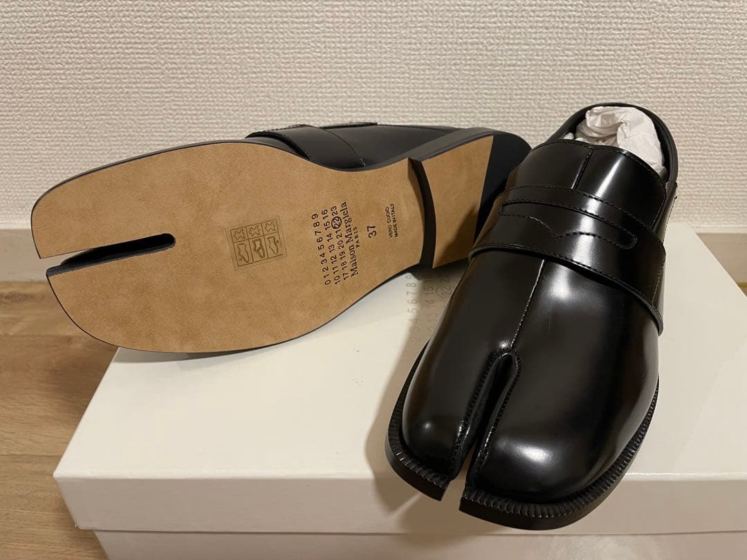 メゾンマルジェラ　タビローファー 2ways ブラック　サイズ３７