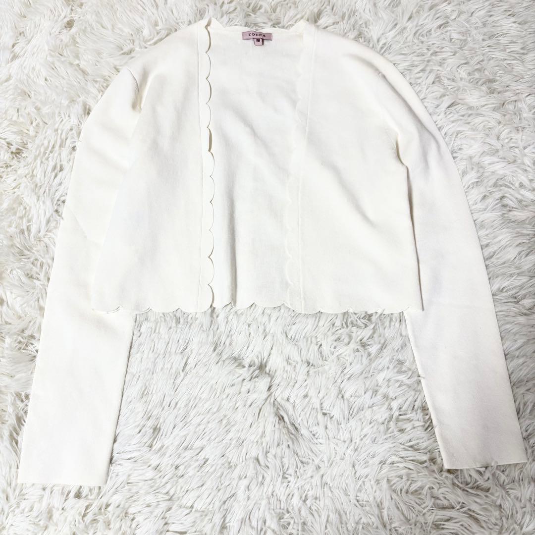 極美品✨トッカ ニットドレス ワンピース＋カーディガン アンサンブル 花刺繍